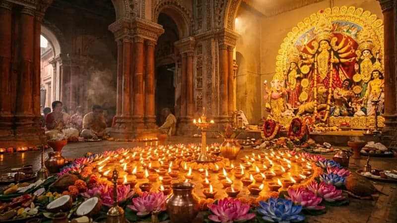মহাঅষ্টমী: দেবী দুর্গার শক্তি, চামুণ্ডার আবির্ভাব ও অসুরবধের পৌরাণিক ইতিহাস মহাঅষ্টমী: দেবী দুর্গার শক্তি, চামুণ্ডার আবির্ভাব ও অসুরবধের পৌরাণিক ইতিহাস
