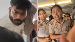 বিমান থেকে যেভাবে আটক করা হয় ‘ককরোচ’ নেতা অভিজিৎ দীপকেকে ছবিতে বিমান থেকে যেভাবে আটক করা হয় ‘ককরোচ’ নেতা অভিজিৎ দীপকেকে সংক্রান্ত দৃশ্য