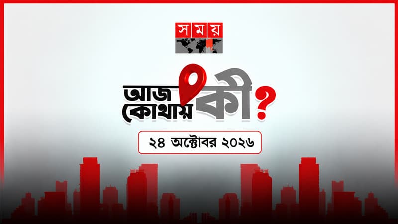 আজ কোথায় কী? (২৪ অক্টোবর ২০২৬) আজ কোথায় কী? (২৪ অক্টোবর ২০২৬)