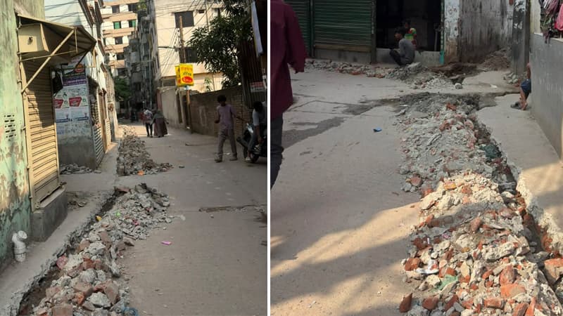 রাজধানীতে অবৈধ গ্যাস সংযোগ দিতে সড়ক খনন, আটক ২ রাজধানীতে অবৈধ গ্যাস সংযোগ দিতে সড়ক খনন, আটক ২