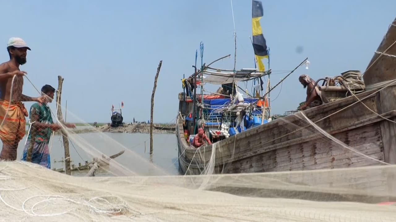মধ্যরাত থেকে ইলিশ ধরায় নিষেধাজ্ঞা, যথাসময়ে চাল দাবি জেলেদের মধ্যরাত থেকে ইলিশ ধরায় নিষেধাজ্ঞা, যথাসময়ে চাল দাবি জেলেদের