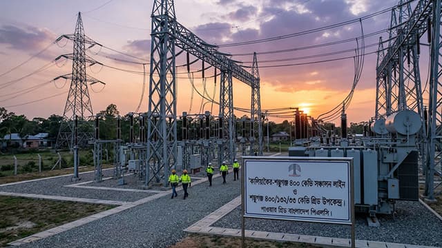 কালিয়াকৈর-শম্ভুগঞ্জ ৪০০ কেভি সঞ্চালন লাইন চালু: বিদ্যুৎ সরবরাহে নতুন দিগন্ত কালিয়াকৈর-শম্ভুগঞ্জ ৪০০ কেভি সঞ্চালন লাইন চালু: বিদ্যুৎ সরবরাহে নতুন দিগন্ত